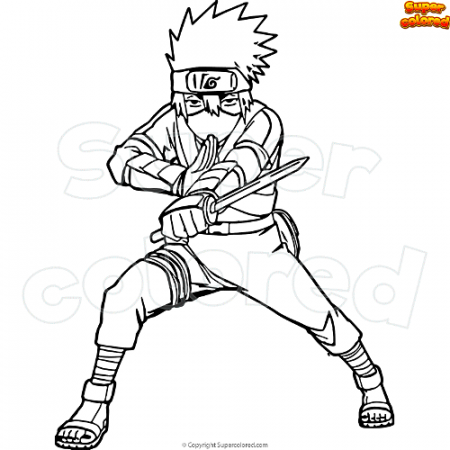 Coloring page Kakashi Hatake - Supercolored.com