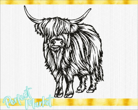Highland Cow SVG Farm Animals Svg Heifer Svg Files Scottish - Etsy | Cow  clipart, Highland cow, Highland cow painting