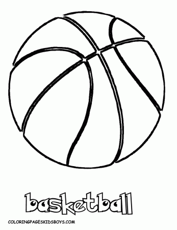 Smooth Basketball Coloring Pages | Basketball | Free | Men's ...