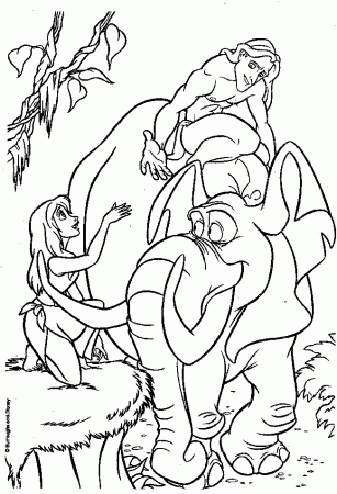 Tarzan coloring pages to download and print for free