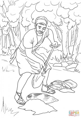 Parable of the Talents coloring page | Free Printable Coloring Pages