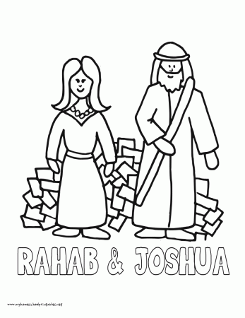 Joshua Rahab Coloring Pages - High Quality Coloring Pages