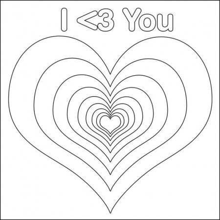 Printable Heart Coloring Pages - AZ Coloring Pages | Coloring 4 ...