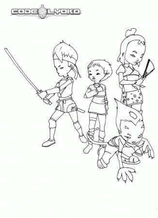 Code Lyoko Warriors Awesome Skills Coloring Pages | Batch Coloring