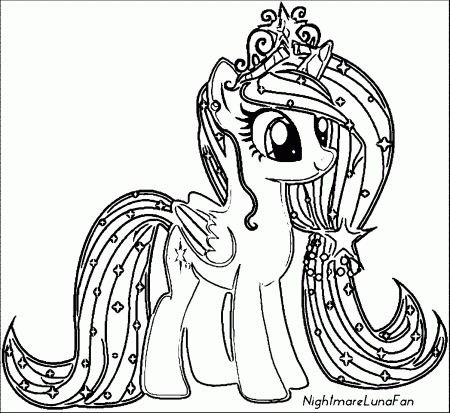 Pony Cartoon My Little Pony Coloring Page 114 | Wecoloringpage