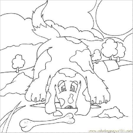 86 Dog Digging Coloring Page for Kids - Free Dog Printable Coloring Pages  Online for Kids - ColoringPages101.com | Coloring Pages for Kids