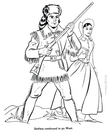 Daniel Boone Colouring Pages - Free Colouring Pages