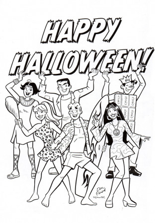 Archie Comics Halloween Coloring Page | Archie Comics Hallow… | Flickr