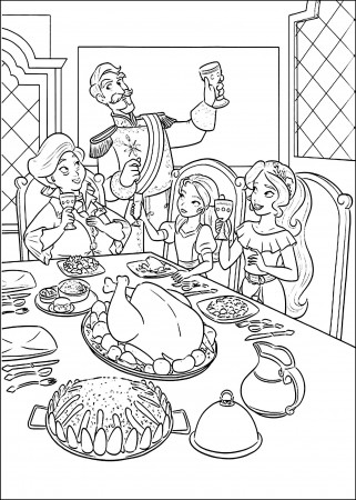Elena avalor to color for kids - Elena Avalor Kids Coloring Pages