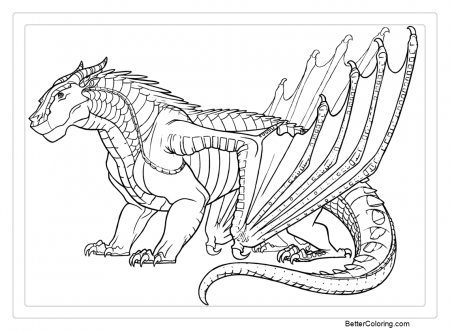 Wings Of Fire Dragon Coloring Pages mudwing dragon from wings of ...