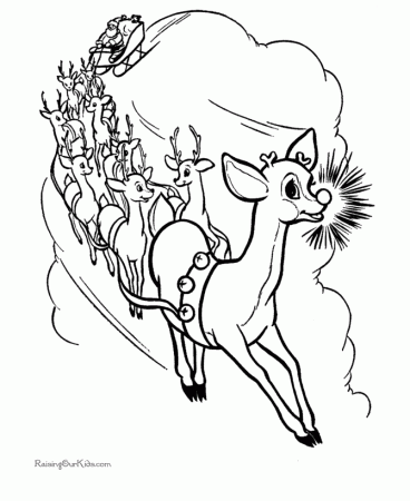 Rudolph Coloring Pages 2011-09-03 | Coloring Page