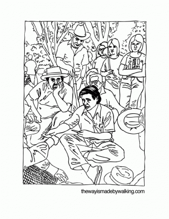 Cesar Chavez Coloring Page Worksheets | 99Worksheets