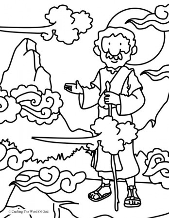 Elijah At Horeb- Coloring Page « Crafting The Word Of God