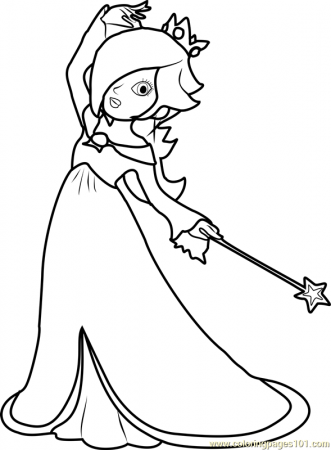 Rosalina Coloring Page for Kids - Free Super Mario Printable Coloring Pages  Online for Kids - ColoringPages101.com | Coloring Pages for Kids