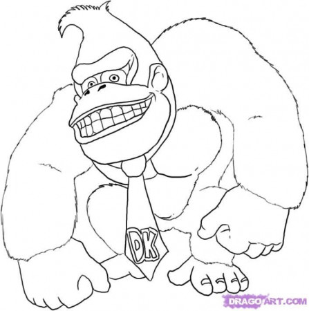 donkey kongcool coloring pages - Clip Art Library