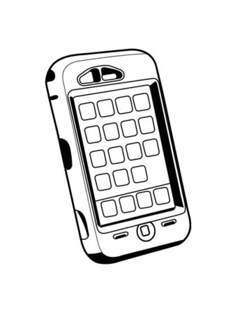 Cell Phone coloring pages