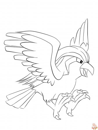 Pidgeotto Coloring Pages: Printable, Free, and Easy to Enjoy