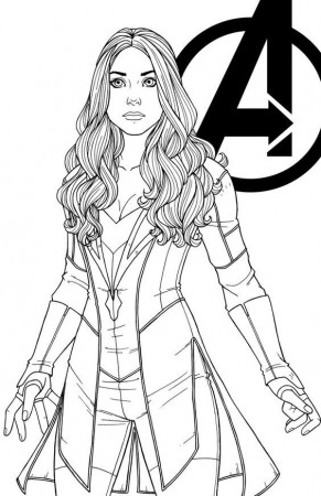 Wanda Maximoff para colorear | Avengers coloring pages, Marvel coloring,  Avengers coloring
