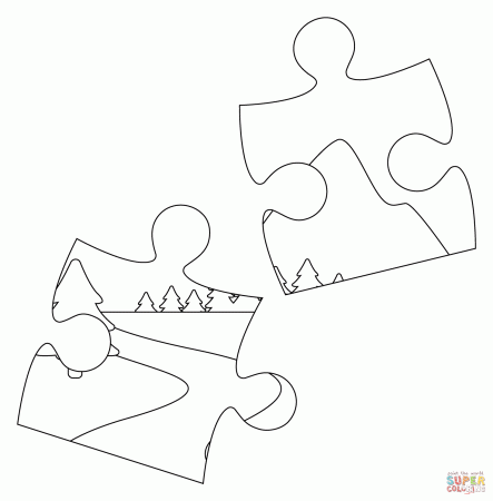 Puzzle Piece Emoji coloring page | Free Printable Coloring Pages