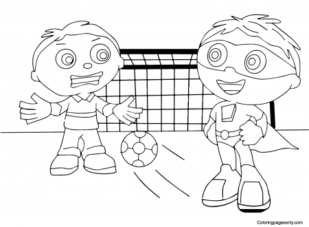 Super Why with Whyatt Beanstalk Coloring Pages - Super Why Coloring Pages - Coloring  Pages For Kids And Adults