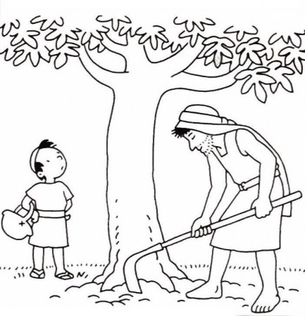 Tree coloring page, Coloring pages, Bunny coloring pages