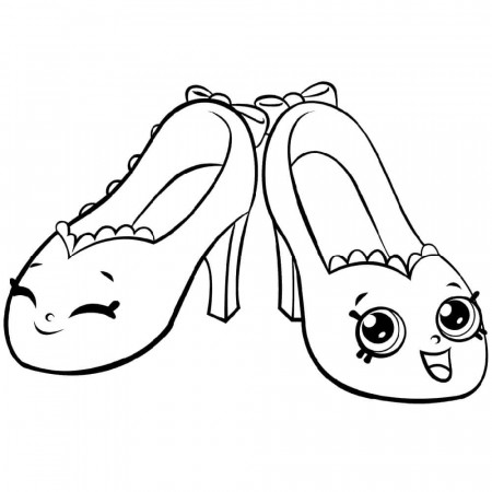 Shoes Royale Shopkin Coloring Page - Free Printable Coloring Pages for Kids