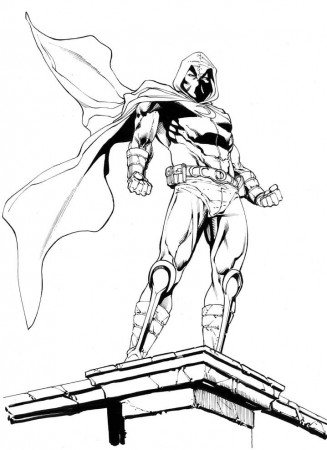 Free Moon Knight Coloring Page - Free Printable Coloring Pages for Kids