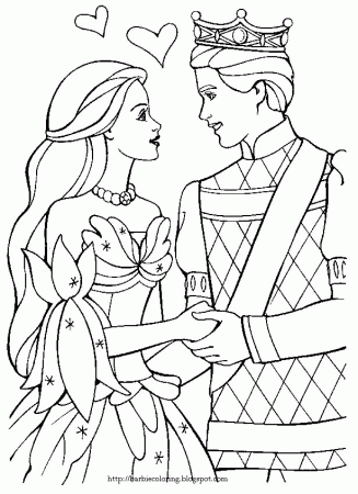 barbie and ken coloring pages - Clip Art Library