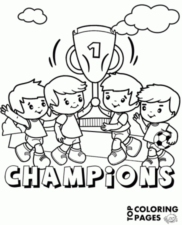 Football trophy, cup printable coloring books - Topcoloringpages.net