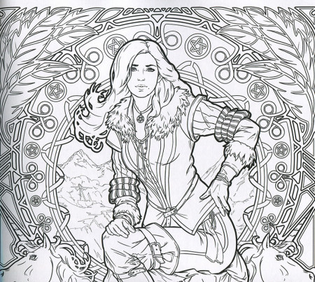 velvetto draws — Friends, I bought The Witcher Adult Coloring Book...