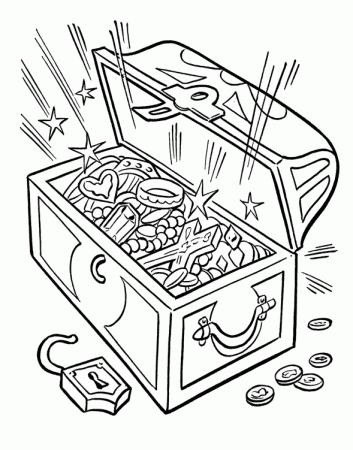 Pirate Treasure Chest Coloring Pages - Pirate Coloring Pages - Coloring  Pages For Kids And Adults