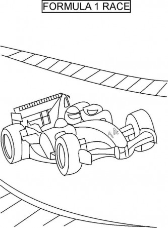 Formula 1 Race Car coloring page ...