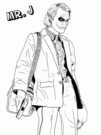 Joker Coloring Pages - Coloring Labs