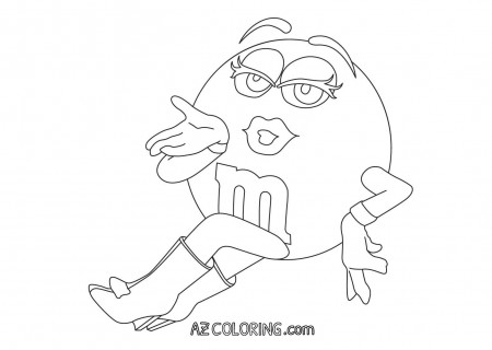 M&m Coloring Page