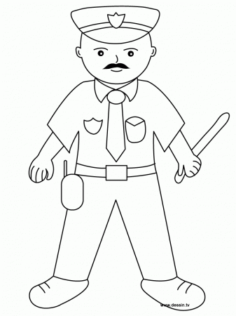 Printable Police Officer Coloring Pages - High Quality Coloring Pages