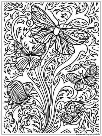 Coloring Pages for Adults Free Printable Verison: 46 Coloring ...