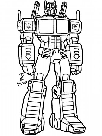 Drawings Transformers (Superheroes) – Printable coloring pages