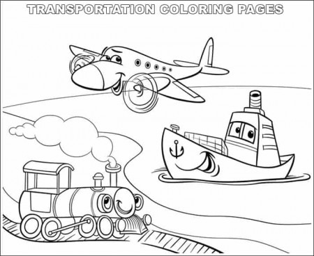 Free Transportation Coloring Pages For Kids - StPeteFest.org