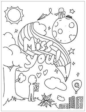 Free Coloring Pages, Share the Love | ShelterPoint