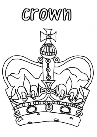 Princess Crown for Royal Family Coloring Page - NetArt