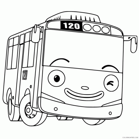Tayo the Little Bus Coloring Pages TV Film Tayo Printable 2020 08380  Coloring4free - Coloring4Free.com