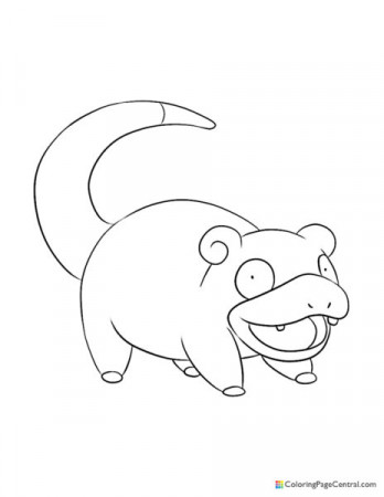 Slowpoke | Coloring Page Central