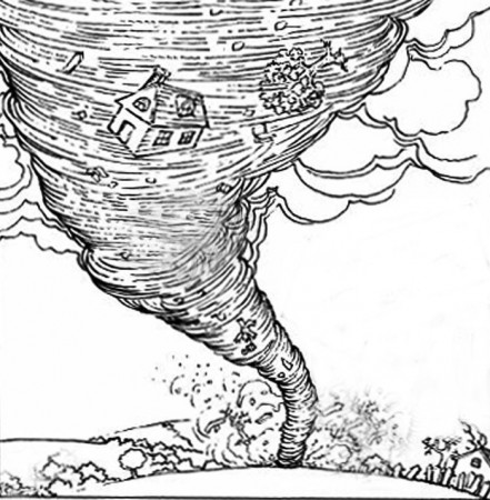 The Tornado Coloring Pages PDF - Coloringfolder.com | Camping coloring pages,  Coloring pages, Wizard of oz tornado