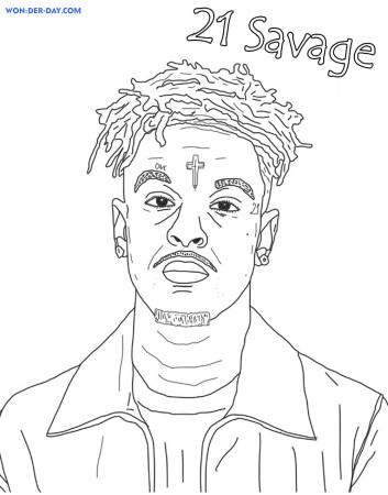 21 Savage coloring pages - Print for Free | WONDER DAY — Coloring pages for  children and adults