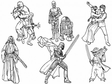 Star Wars Coloring Pages and Book | UniqueColoringPages