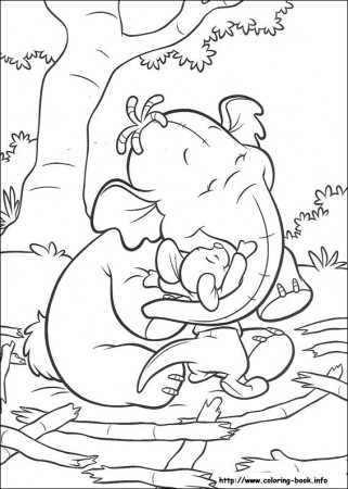 Lumpy the heffalump coloring page