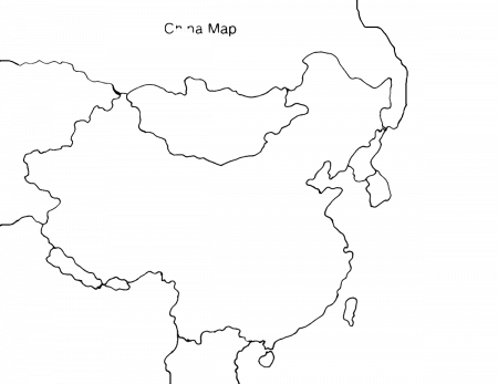colouring pages map of china | Colouring