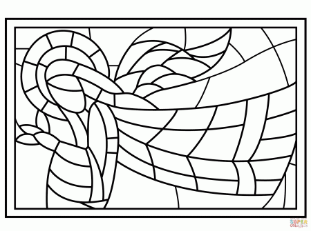 The Ascension Stained Glass coloring page | Free Printable ...