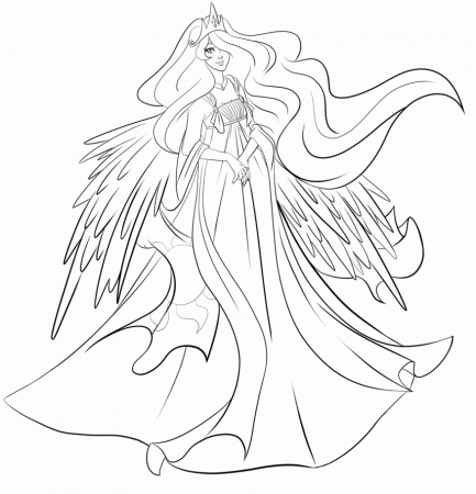 14 Pics of Princess Celestia Coloring Pages To Print - My Little ...