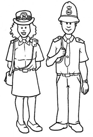 Police Officer Coloring Pages | Clipart Panda - Free Clipart Images